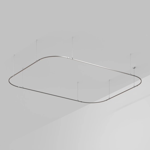 Трек ART-APRIORI-RECTANGLE-SOFT-ROD-800-4500x3500 (TN) (Arlight, IP20 Металл, 3 года)