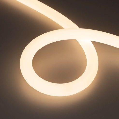 Лента светодиодная герметичная MOONLIGHT-SIDE-FP-X1088-D25mm 24V Warm3000 (20 W/m, IP65, 5m, wire x1) (Arlight, Вывод боковой, 3 года)