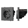 Механизм розетки с USB зарядкой SCT-NOBE-MUAA-SFPL-GR (230V, 16A) (Arlight, -)