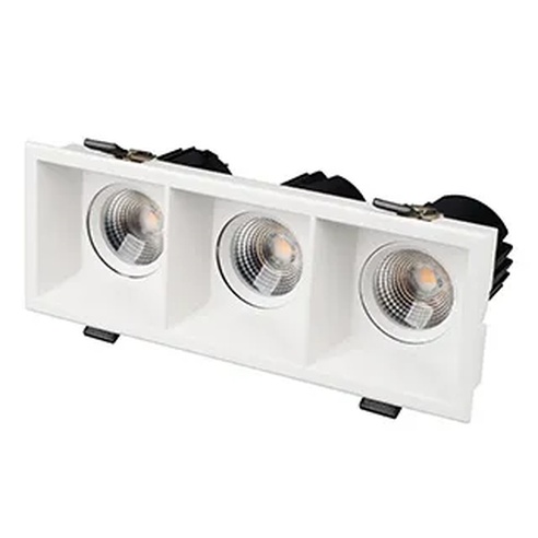 Светильник MS-FLOW-BUILT-S230x85-3x12W Day4000 (WH, 15 deg, 230V) (Arlight, IP20 Металл, 5 лет)