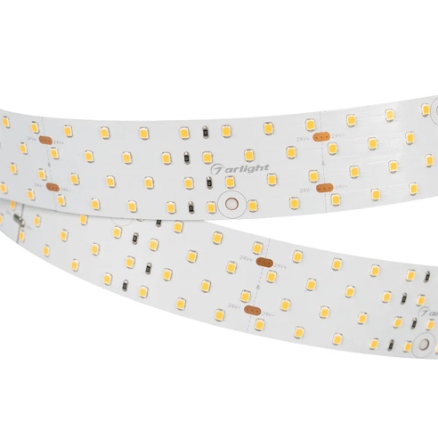 Лента светодиодная RT 2-2500 24V Warm3000 4x2 (2835, 700 LED, LUX) (Arlight, 30 Вт/м, IP20)