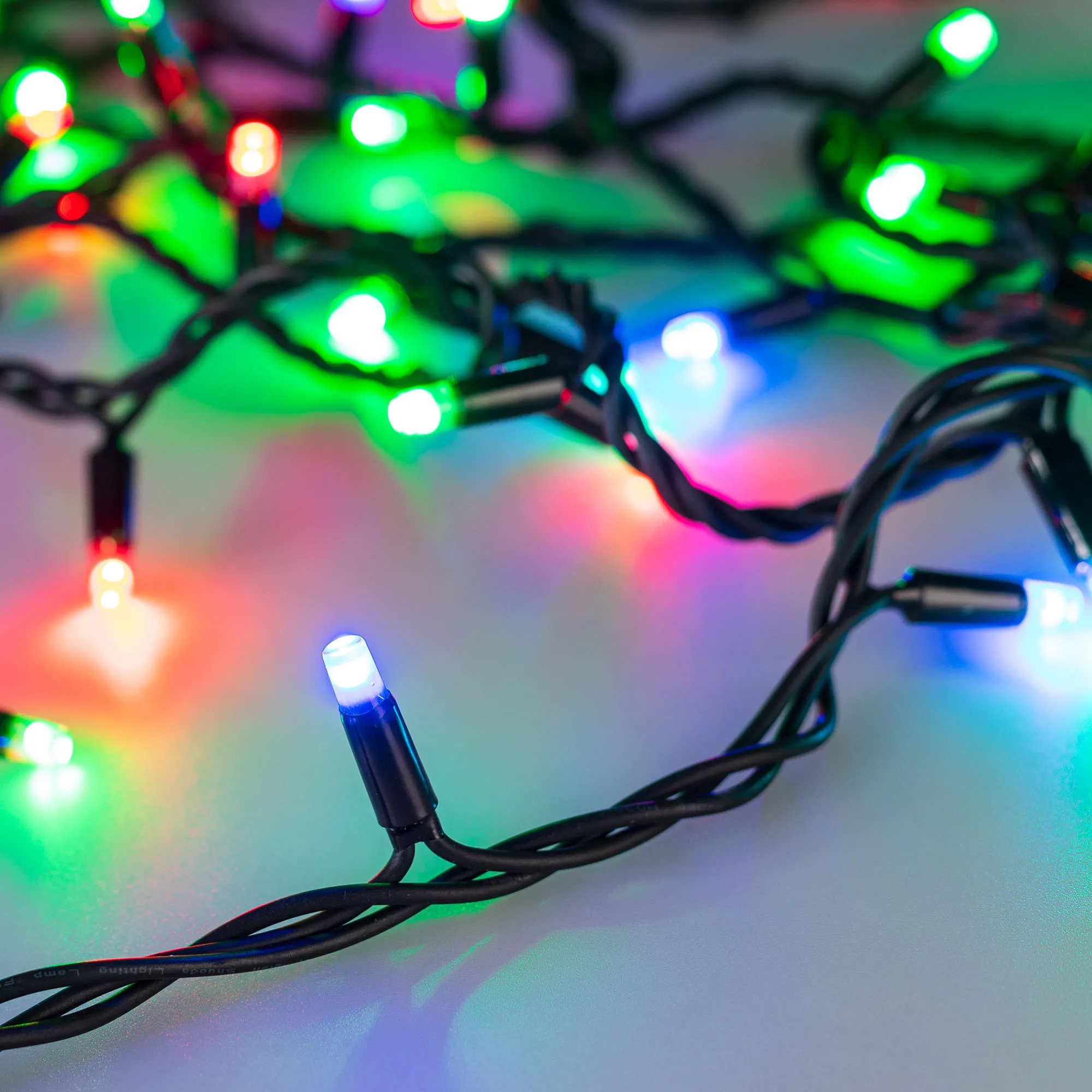 Светодиодная гирлянда ARD-STRING-PRO-10000-BLACK-95LED-LIVE RGBW-DMX (24V, 10W) (Ardecoled, IP65) - изображение товара