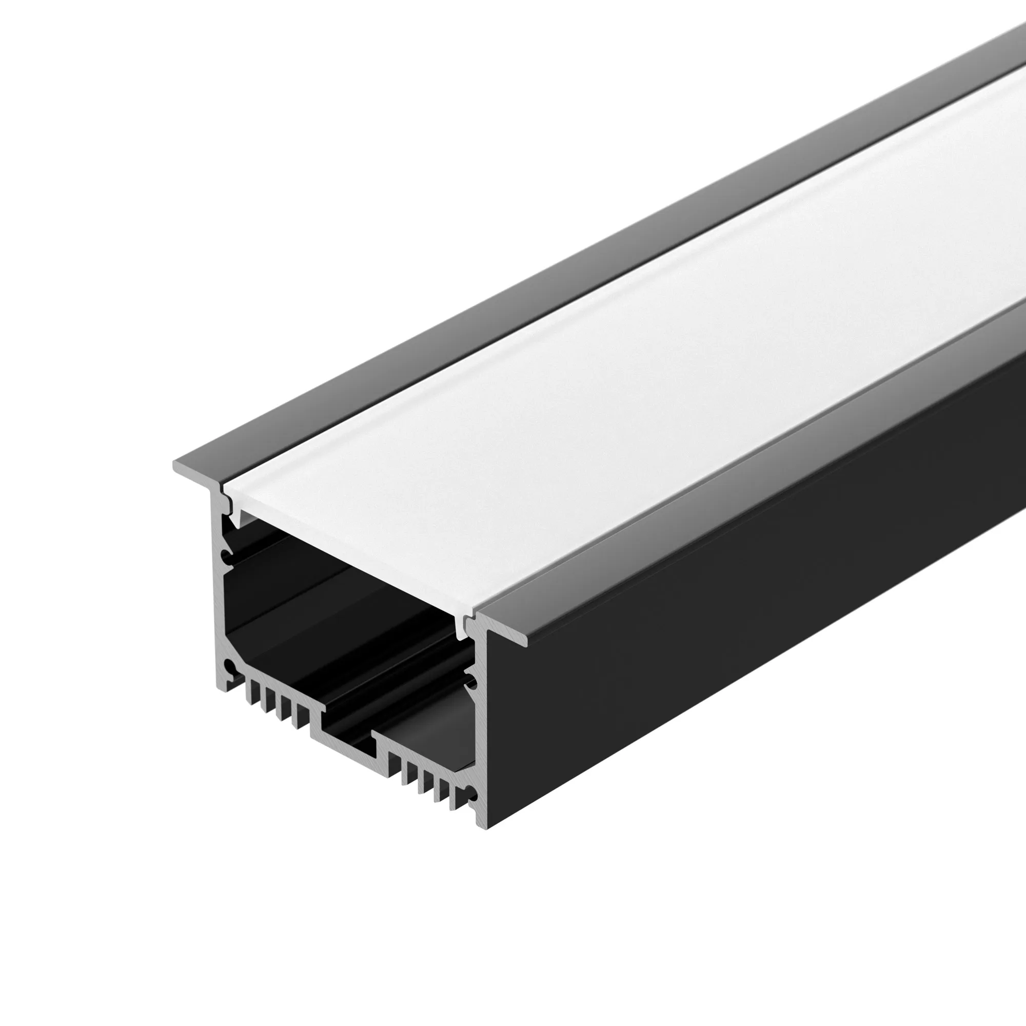 Профиль с экраном SL-LINIA62-F-2500 BLACK+OPAL (Arlight, Алюминий) - изображение товара