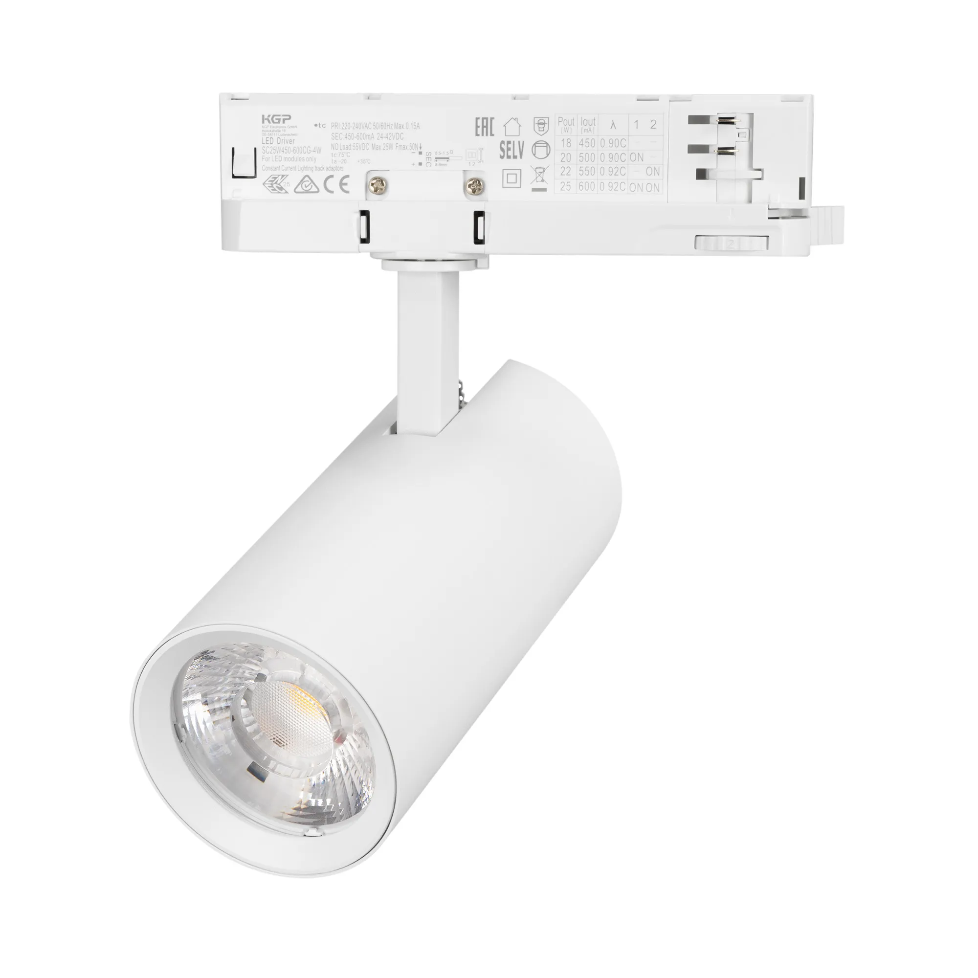 Светильник LGD-GERA-4TR-R74-20W Warm3000 (WH, 15 deg, 230V) (Arlight, IP20 Металл, 5 лет)