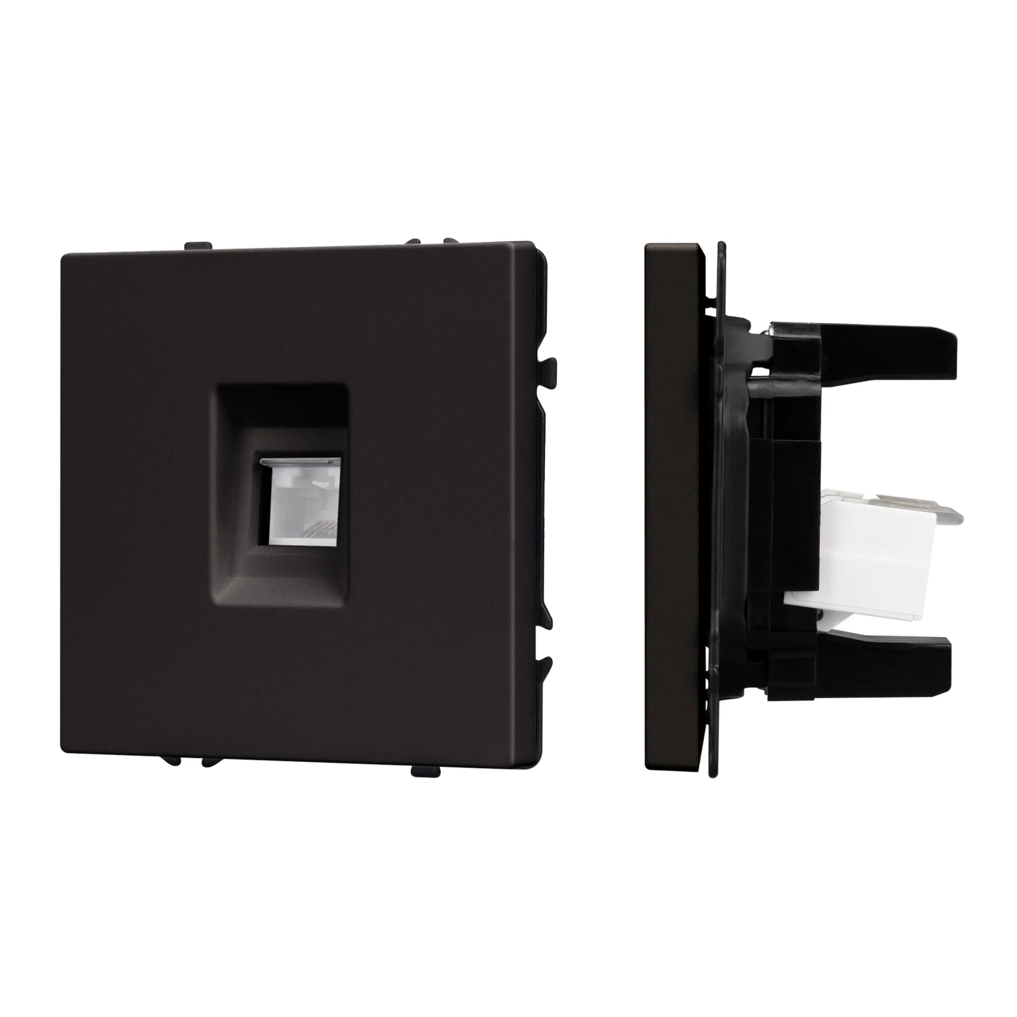 Механизм компьютерной розетки SCT-NOBE-MPC1-SFPL-BK (RJ-45, CAT6) (Arlight, -) - изображение товара