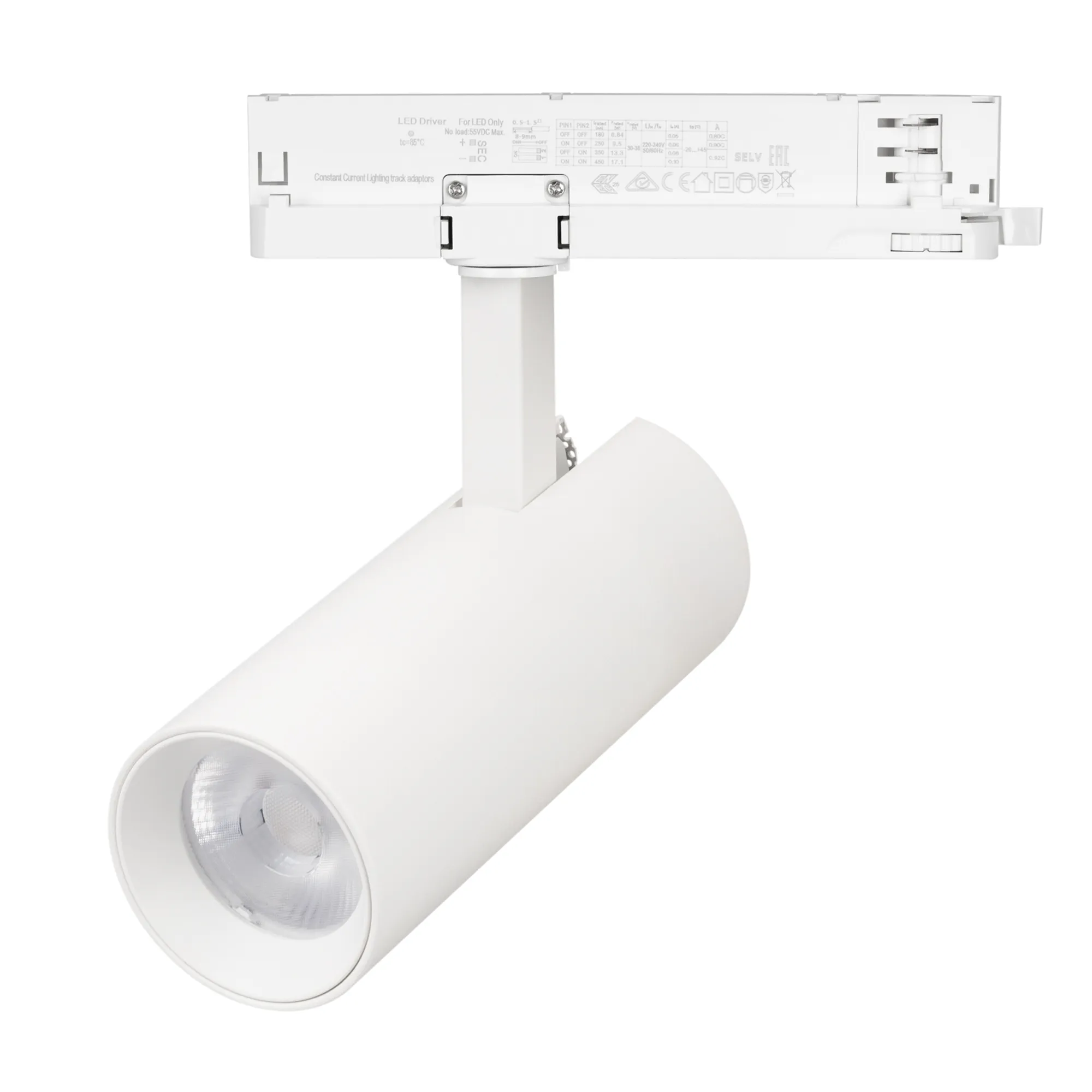 Светильник LGD-GERA-4TR-R74-20W Day4000 (WH, 24 deg, 230V, DALI) (Arlight, IP20 Металл, 5 лет)