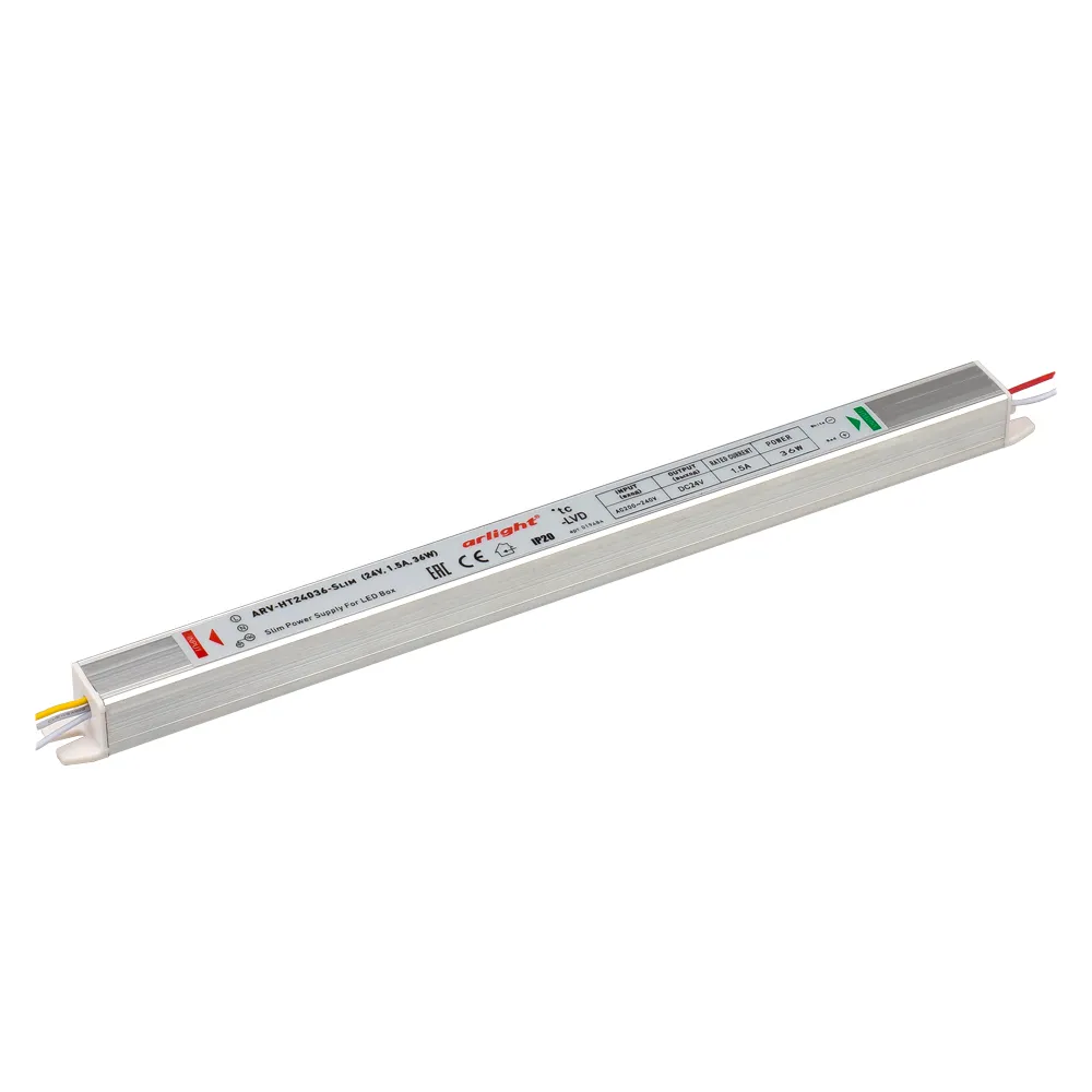 Блок питания ARV-HT24036-Slim (24V, 1.5A, 36W) (Arlight, Металл) - изображение товара