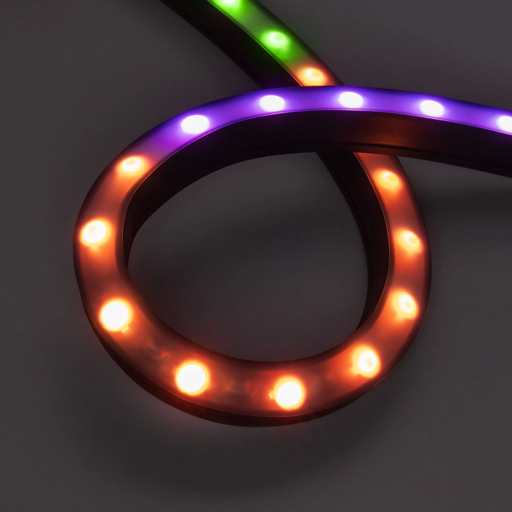 Грейзер DMX THOR-3D-F24-25x27mm 24V RGBW-White6000 (24 W/m, IP65, 1m, wire x2) (Arlight, Силикон) - изображение товара